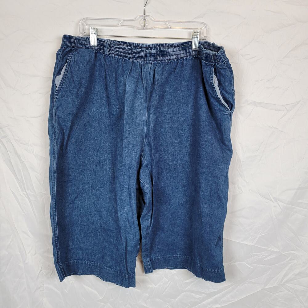 Alfred Duner Blue Denim Shorts Women's 22W
